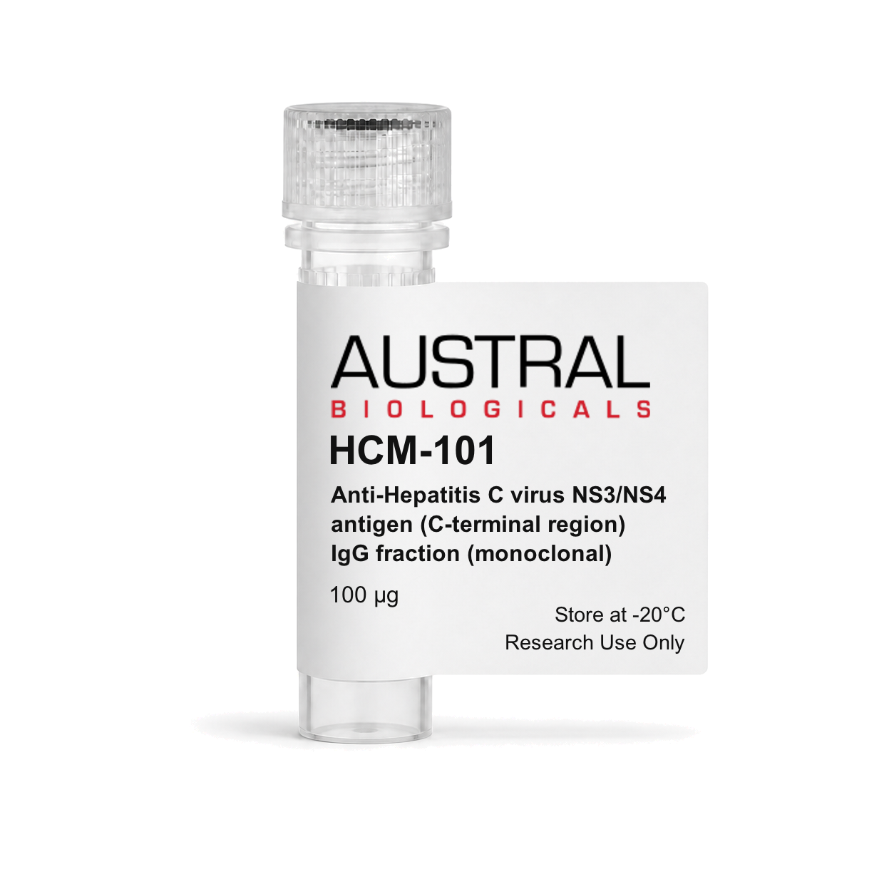 Austral Biologicals HCM-101 - Anti-Hepatitis C virus NS3/NS4 antigen (C-terminal region) IgG fraction (monoclonal), 100 µg