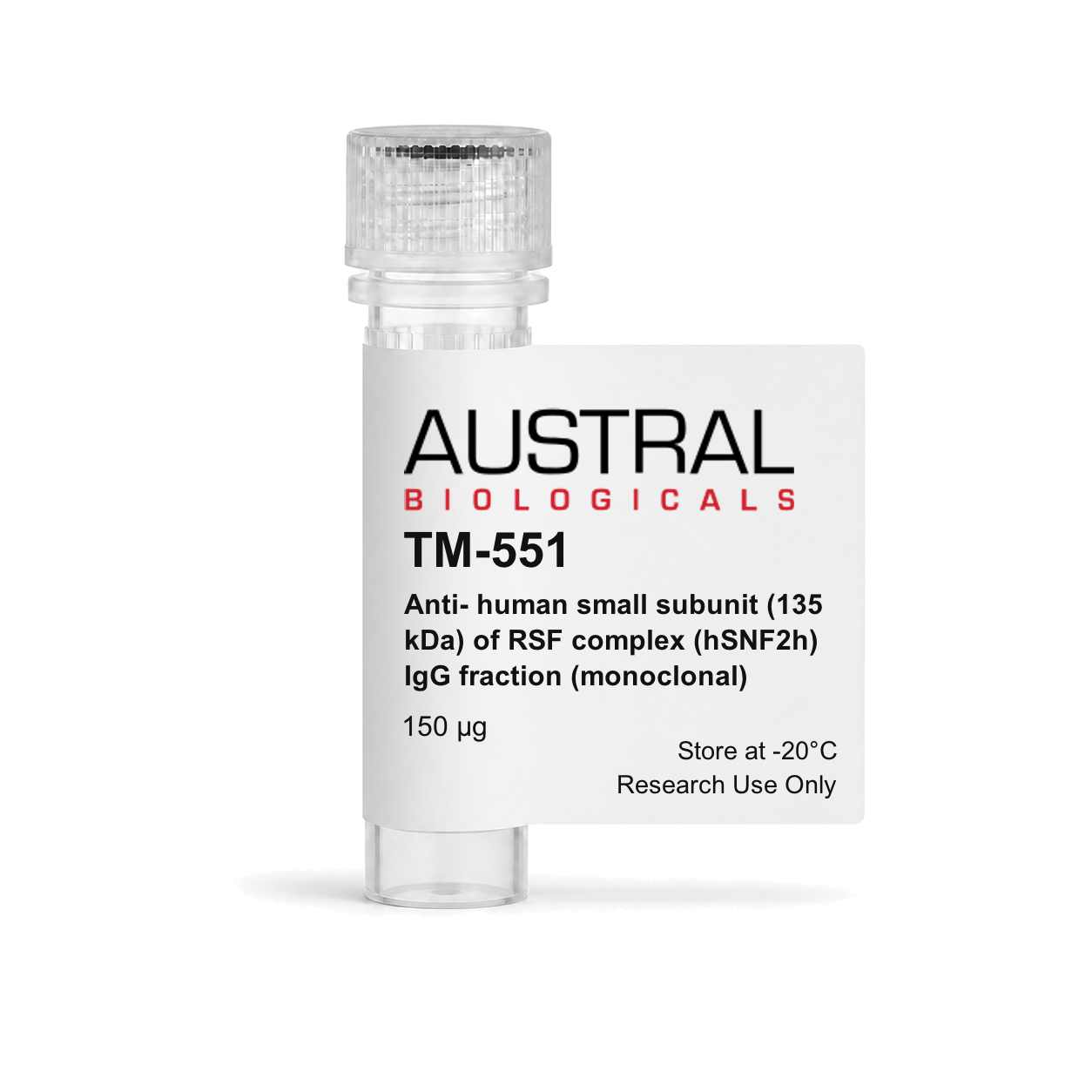 Austral Biologicals TM-551 - Anti- human small subunit (135 kDa) of RSF complex (hSNF2h) IgG fraction (monoclonal), 150 µg
