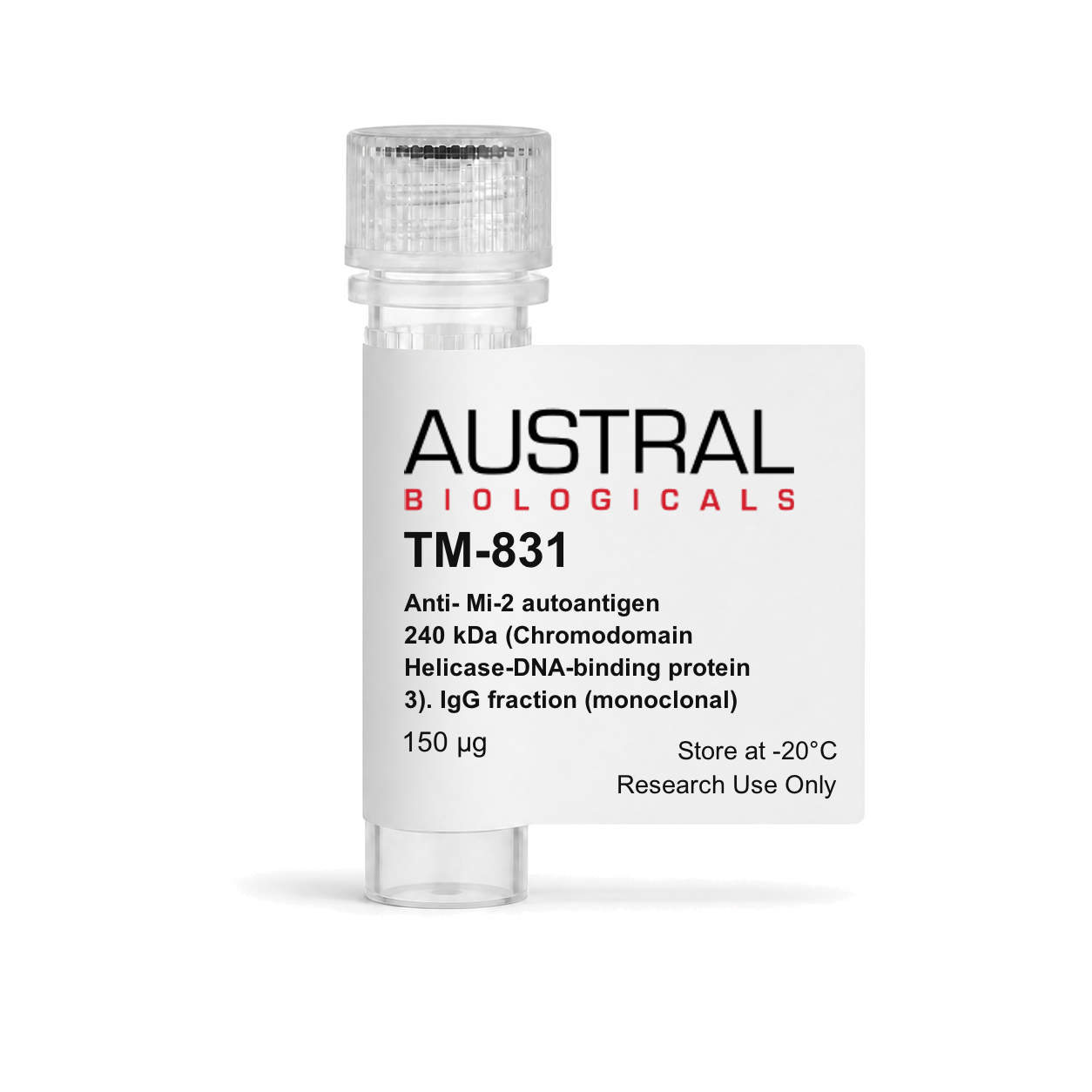 Austral Biologicals TM-831 - Anti- Mi-2 autoantigen 240 kDa (Chromodomain Helicase-DNA-binding protein 3). IgG fraction (monoclonal), 150 µg